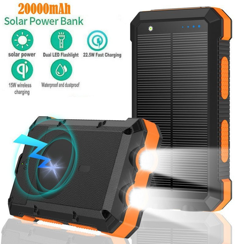 Magnetic Solar Charging Bank - Wireless & Waterproof - Tech Supplies