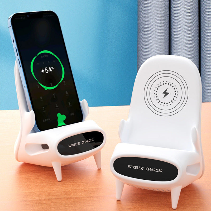 Wireless iPhone & Android Charger - Portable Mini Chair - Tech Supplies